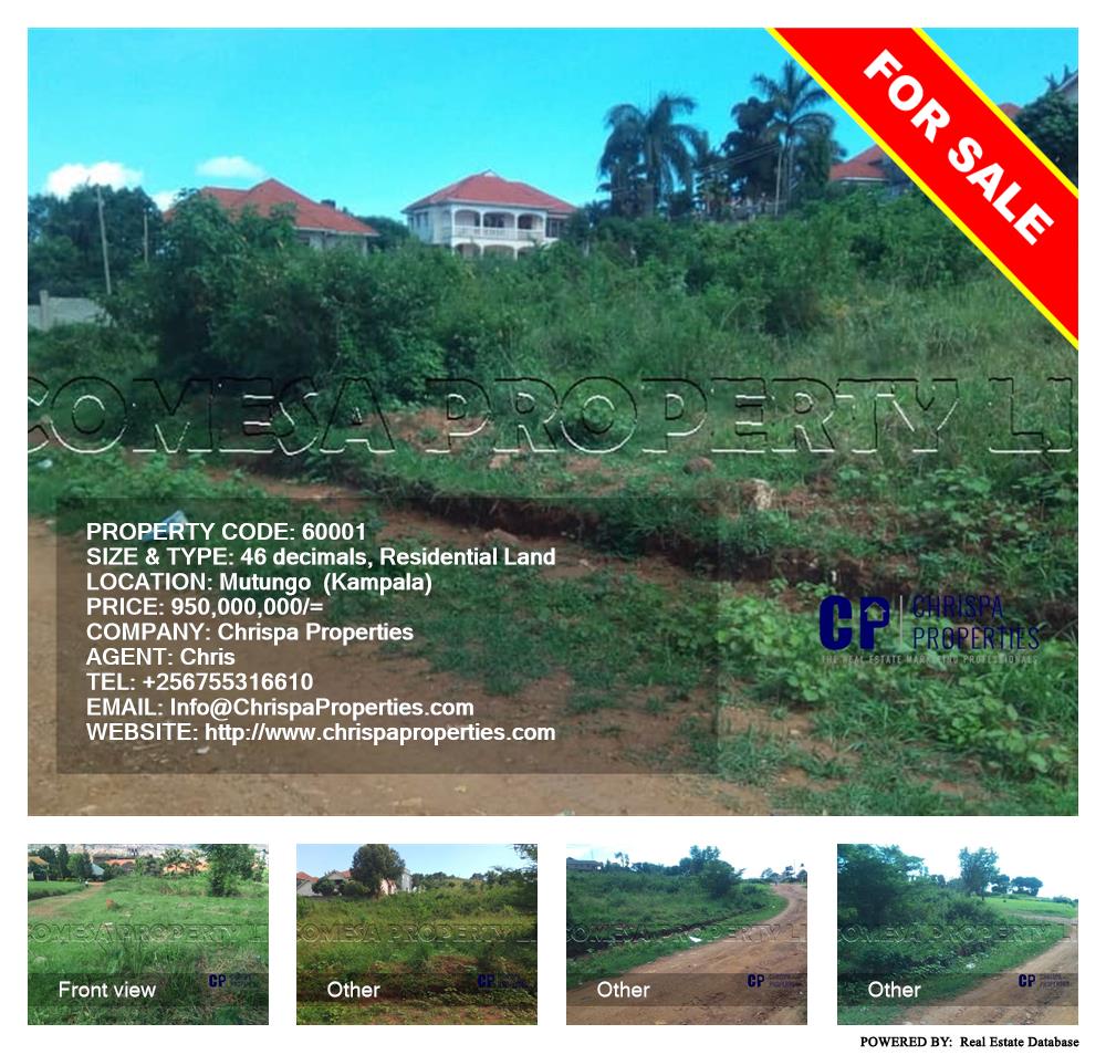 Residential Land  for sale in Mutungo Kampala Uganda, code: 60001