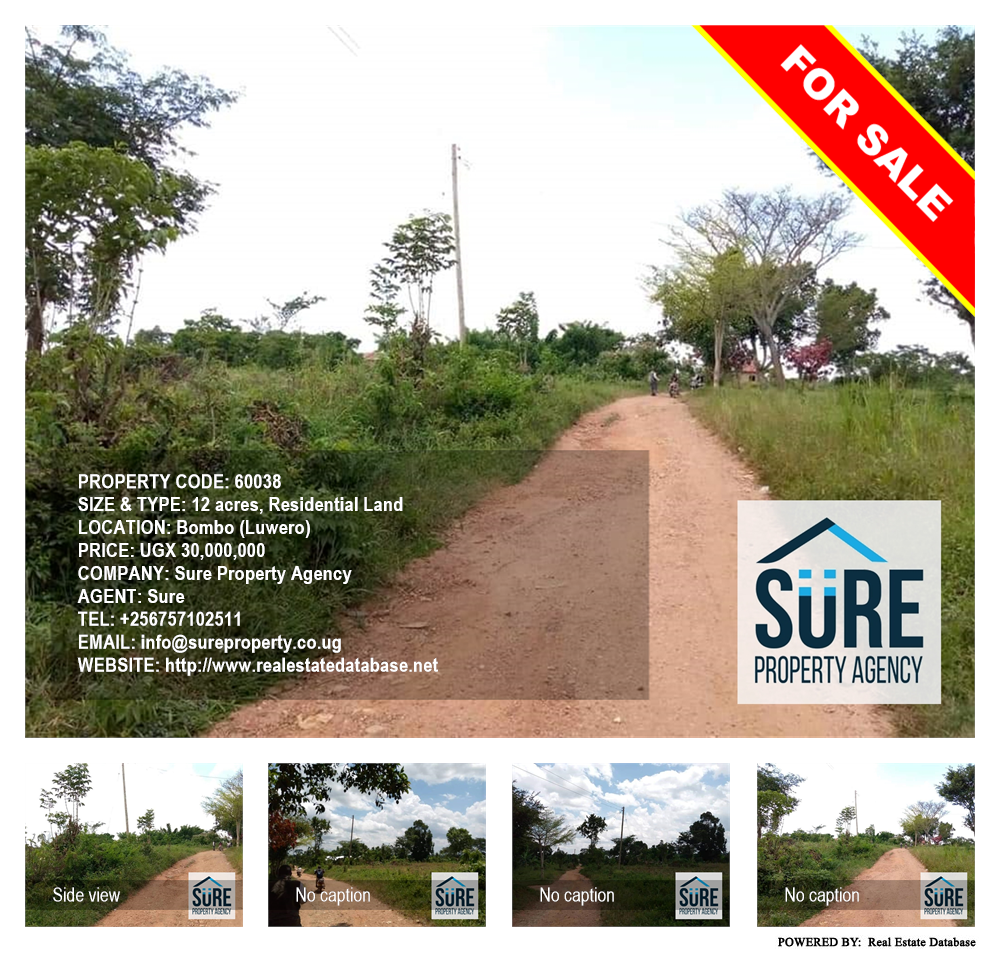 Residential Land  for sale in Bombo Luweero Uganda, code: 60038