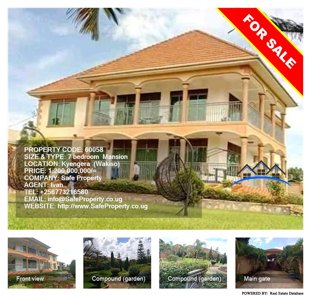 7 bedroom Mansion  for sale in Kyengela Wakiso Uganda, code: 60058