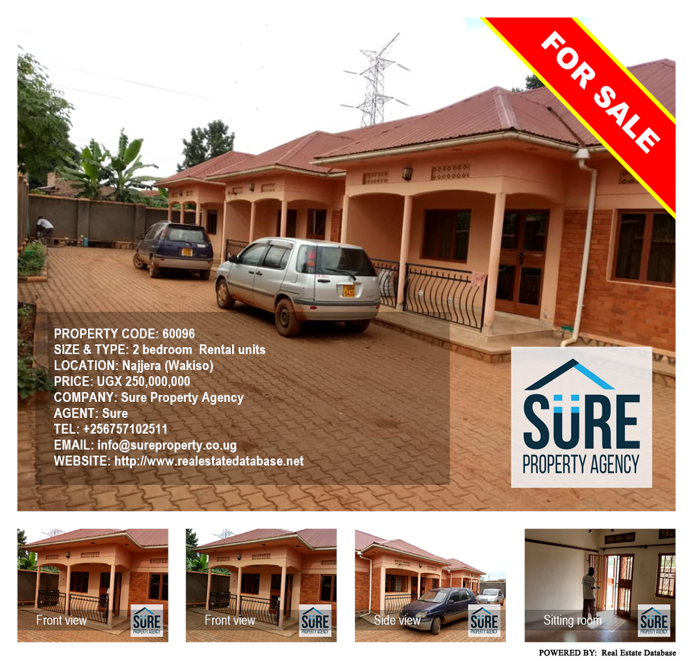 2 bedroom Rental units  for sale in Najjera Wakiso Uganda, code: 60096