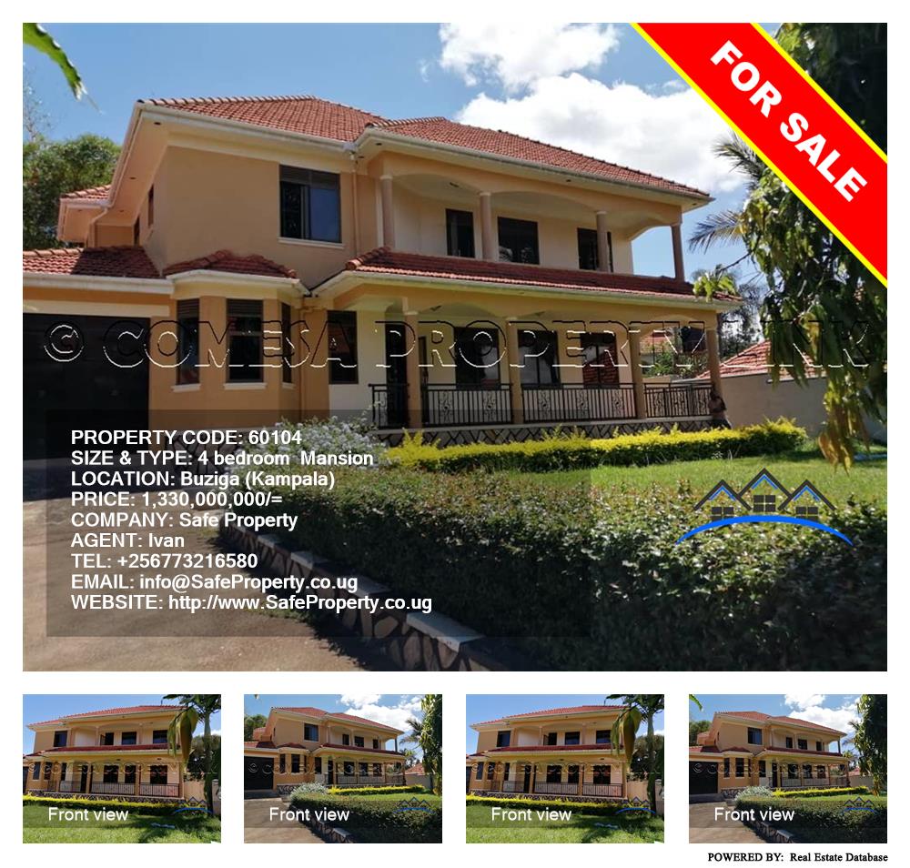 4 bedroom Mansion  for sale in Buziga Kampala Uganda, code: 60104