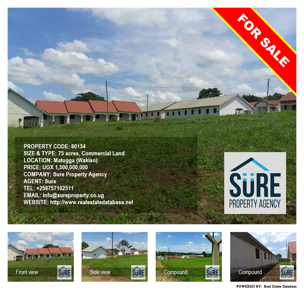 Commercial Land  for sale in Matugga Wakiso Uganda, code: 60134