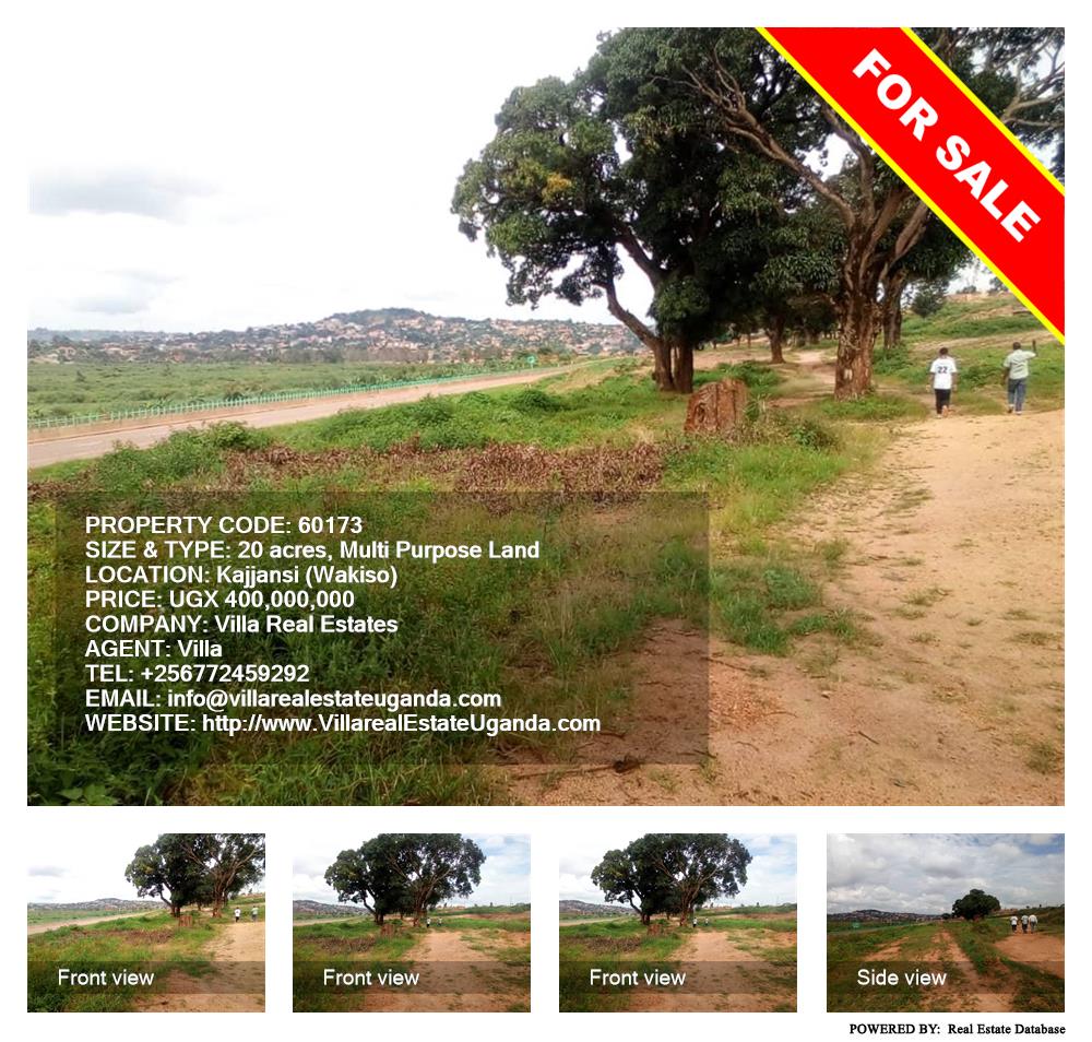 Multipurpose Land  for sale in Kajjansi Wakiso Uganda, code: 60173