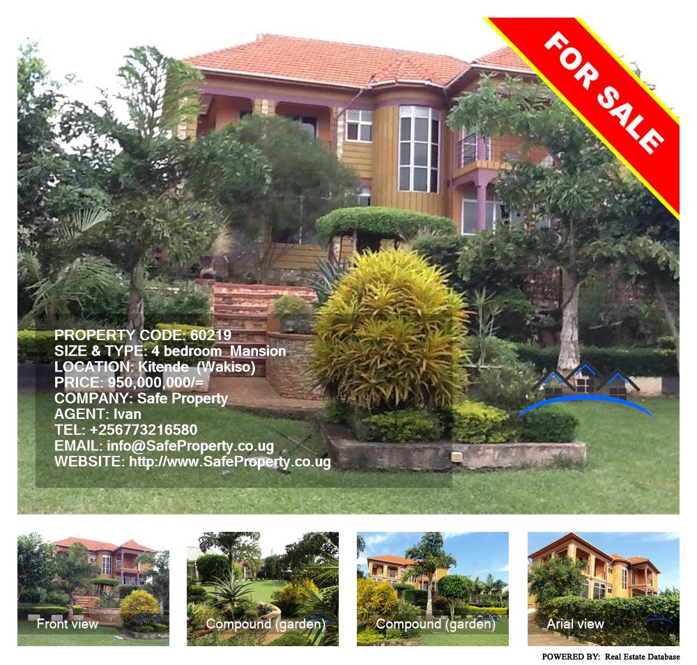 4 bedroom Mansion  for sale in Kitende Wakiso Uganda, code: 60219
