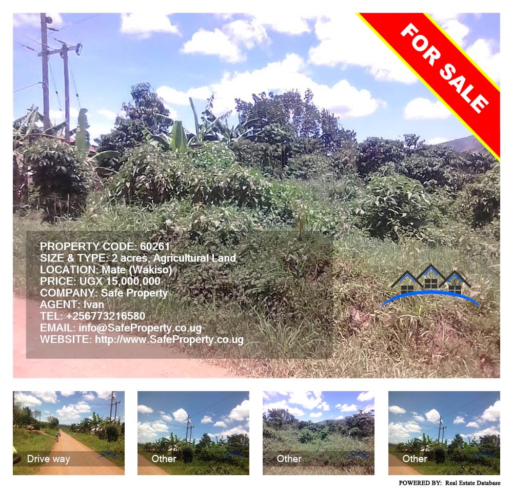 Agricultural Land  for sale in Mate Wakiso Uganda, code: 60261
