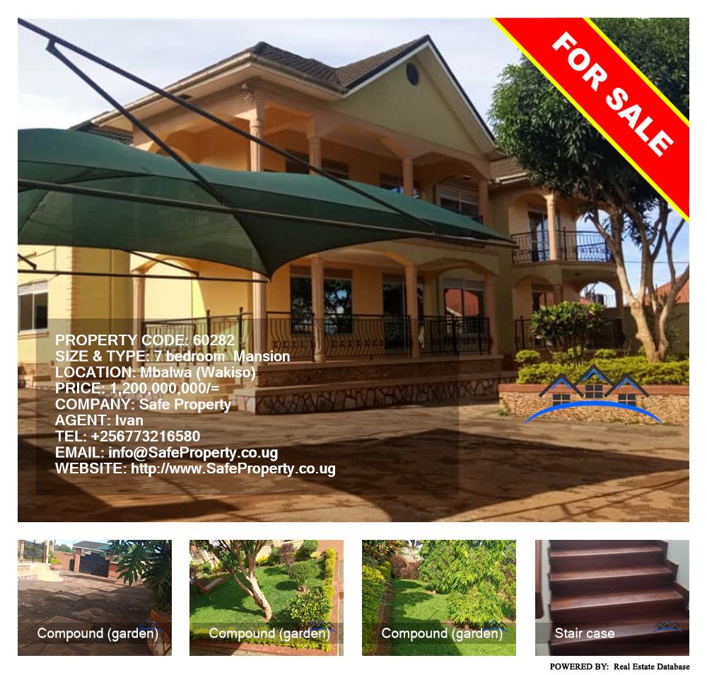 7 bedroom Mansion  for sale in Mbalwa Wakiso Uganda, code: 60282