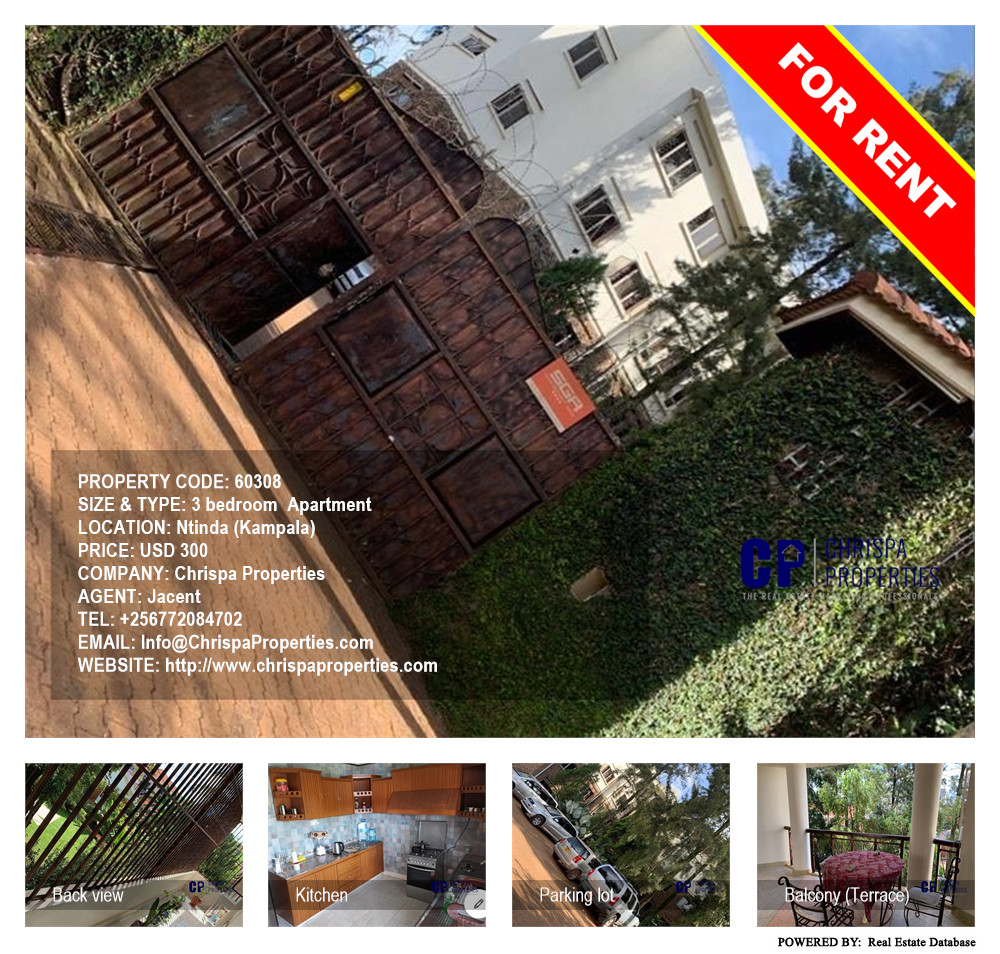 3 bedroom Apartment  for rent in Ntinda Kampala Uganda, code: 60308