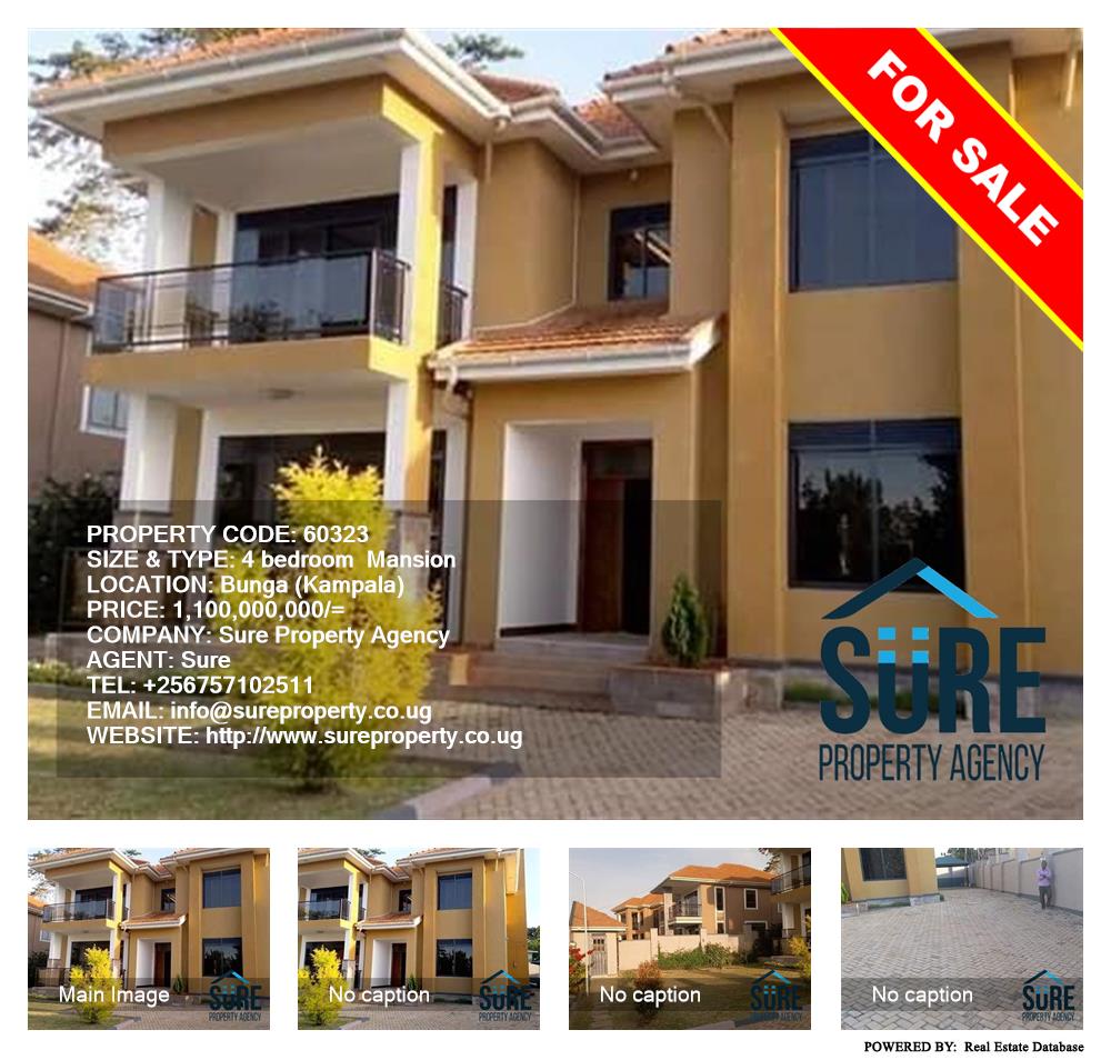 4 bedroom Mansion  for sale in Bbunga Kampala Uganda, code: 60323