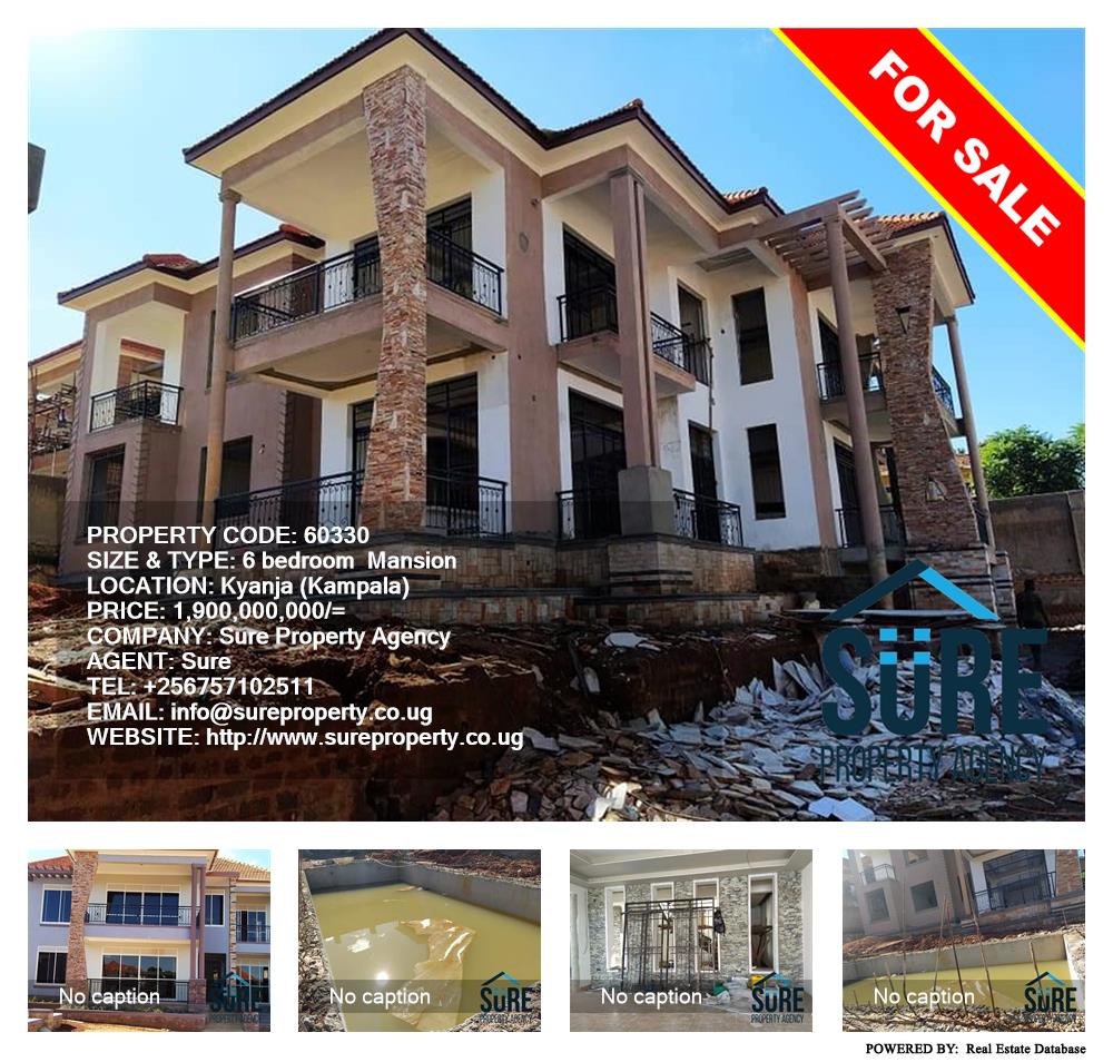 6 bedroom Mansion  for sale in Kyanja Kampala Uganda, code: 60330