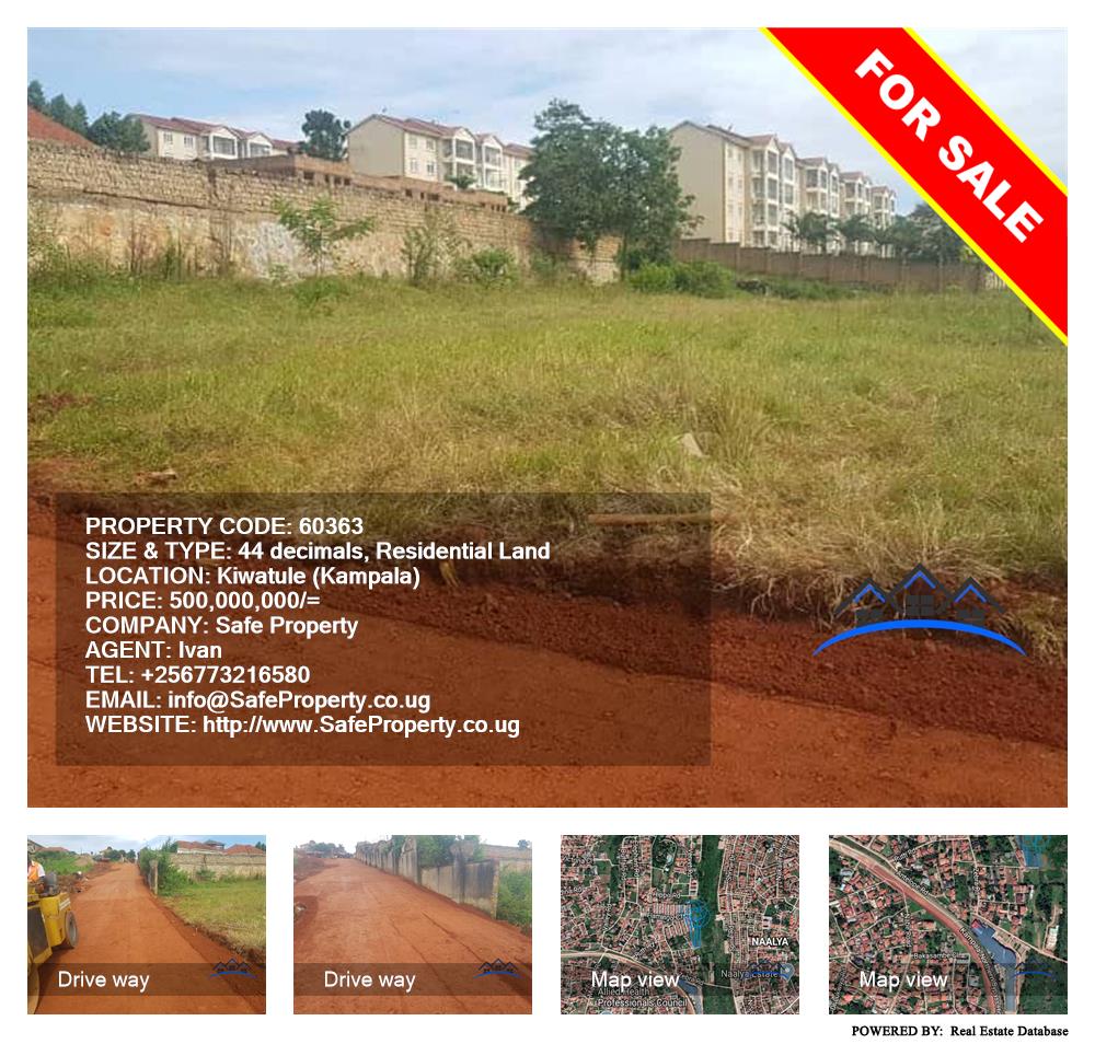 Residential Land  for sale in Kiwaatule Kampala Uganda, code: 60363