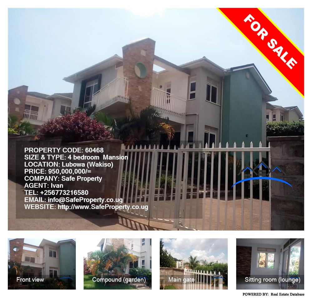 4 bedroom Mansion  for sale in Lubowa Wakiso Uganda, code: 60468
