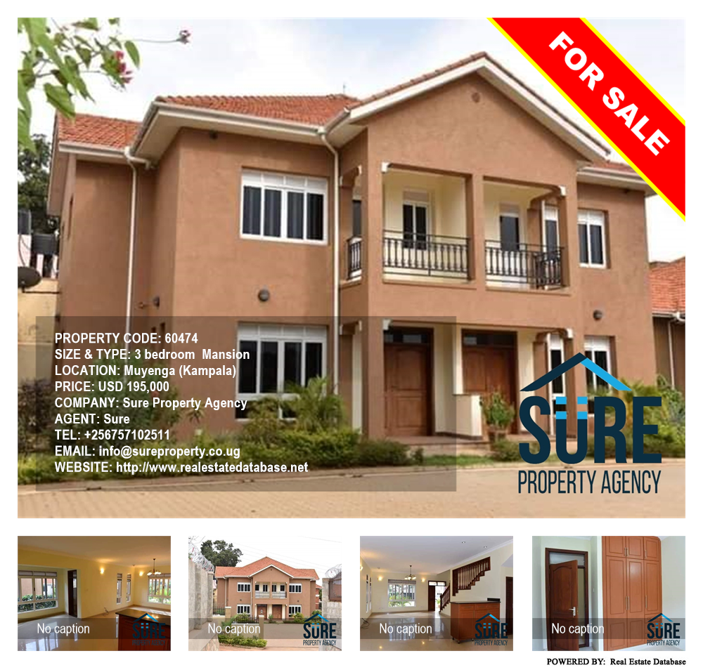 3 bedroom Mansion  for sale in Muyenga Kampala Uganda, code: 60474