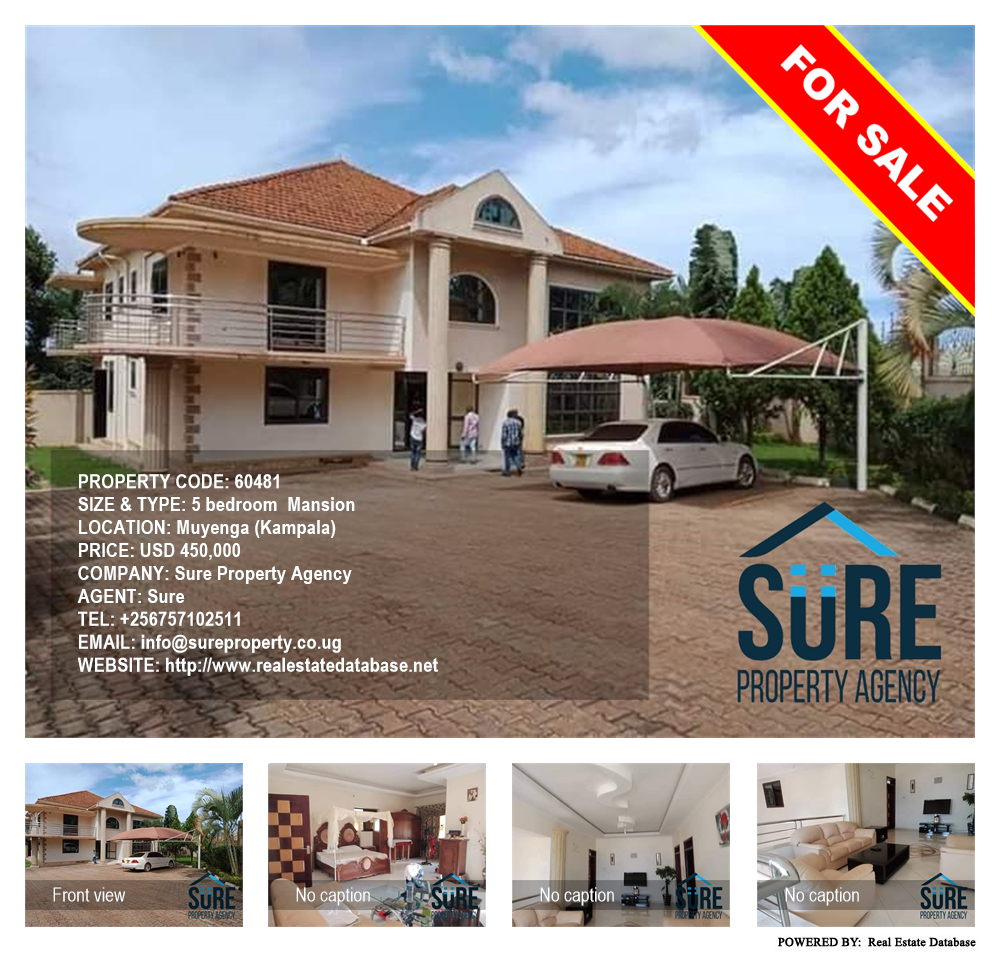 5 bedroom Mansion  for sale in Muyenga Kampala Uganda, code: 60481