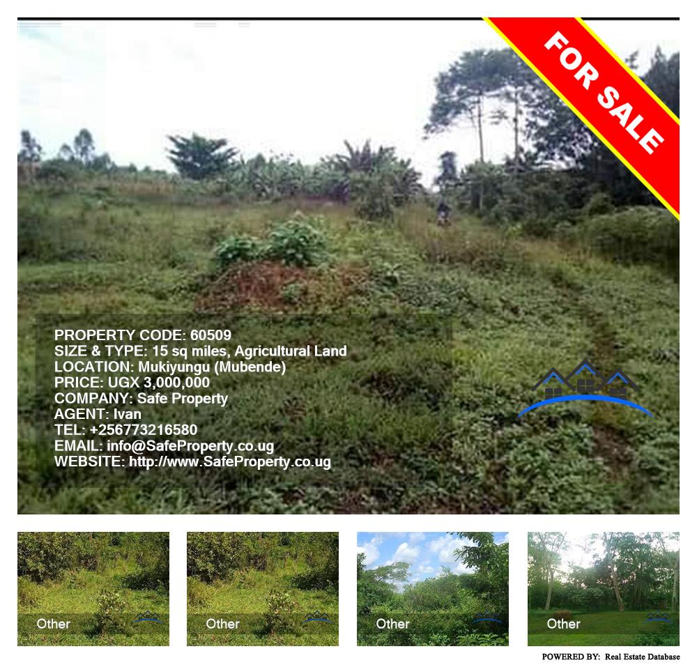 Agricultural Land  for sale in Mukiyungu Mubende Uganda, code: 60509