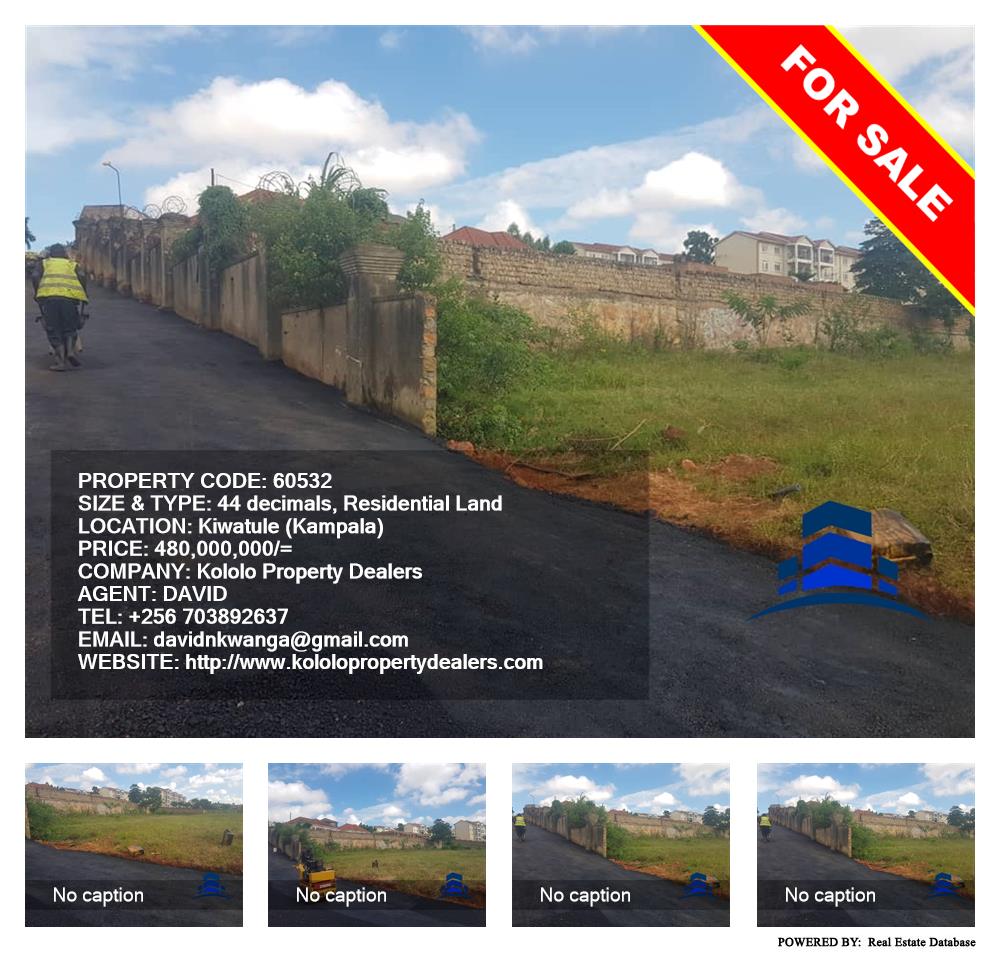 Residential Land  for sale in Kiwaatule Kampala Uganda, code: 60532