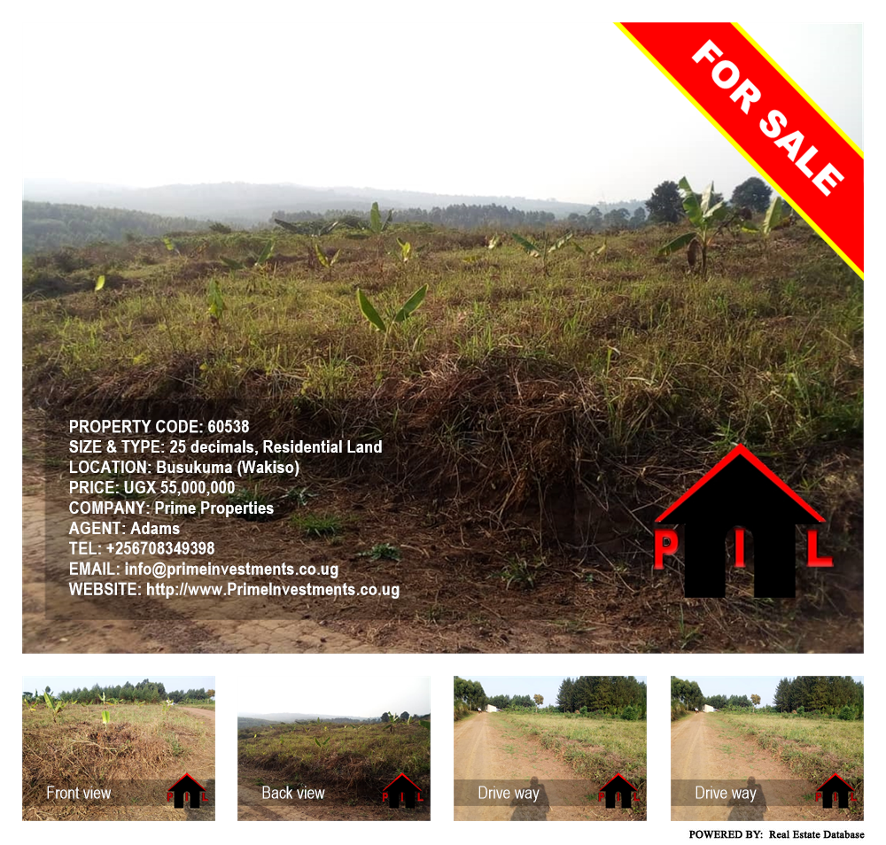 Residential Land  for sale in Busukuma Wakiso Uganda, code: 60538
