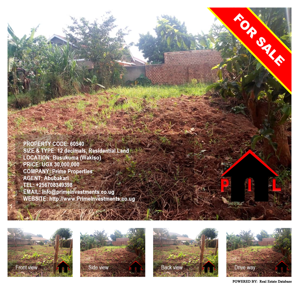 Residential Land  for sale in Busukuma Wakiso Uganda, code: 60540