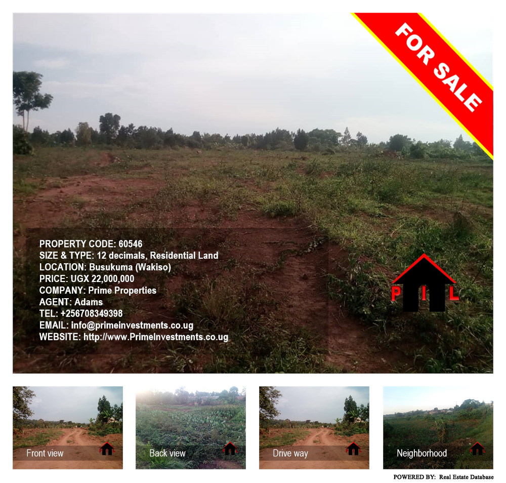 Residential Land  for sale in Busukuma Wakiso Uganda, code: 60546
