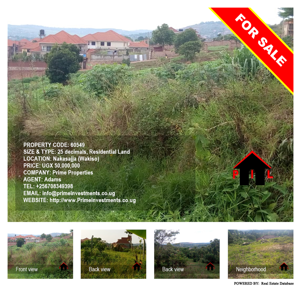 Residential Land  for sale in Nakassajja Wakiso Uganda, code: 60549