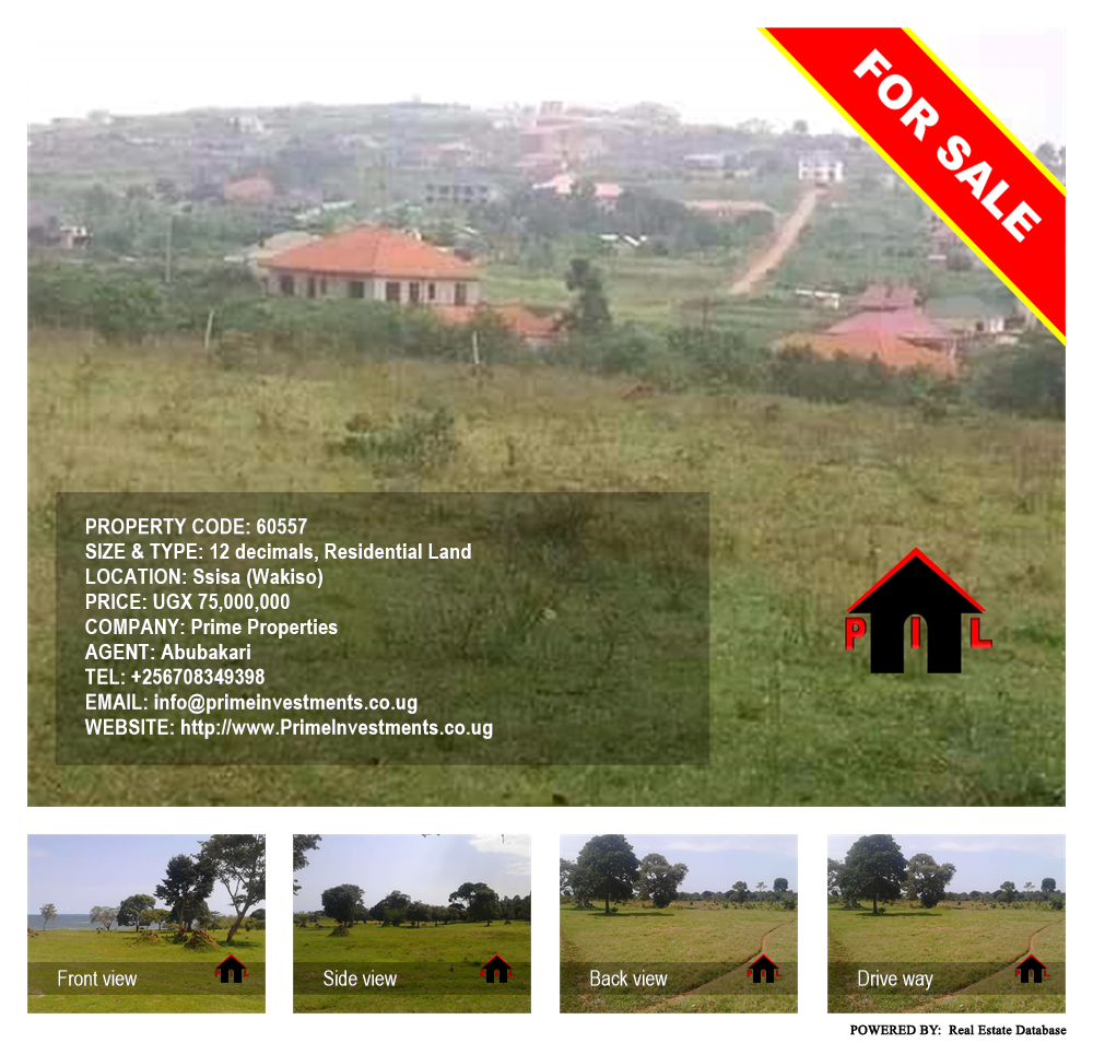 Residential Land  for sale in Ssisa Wakiso Uganda, code: 60557