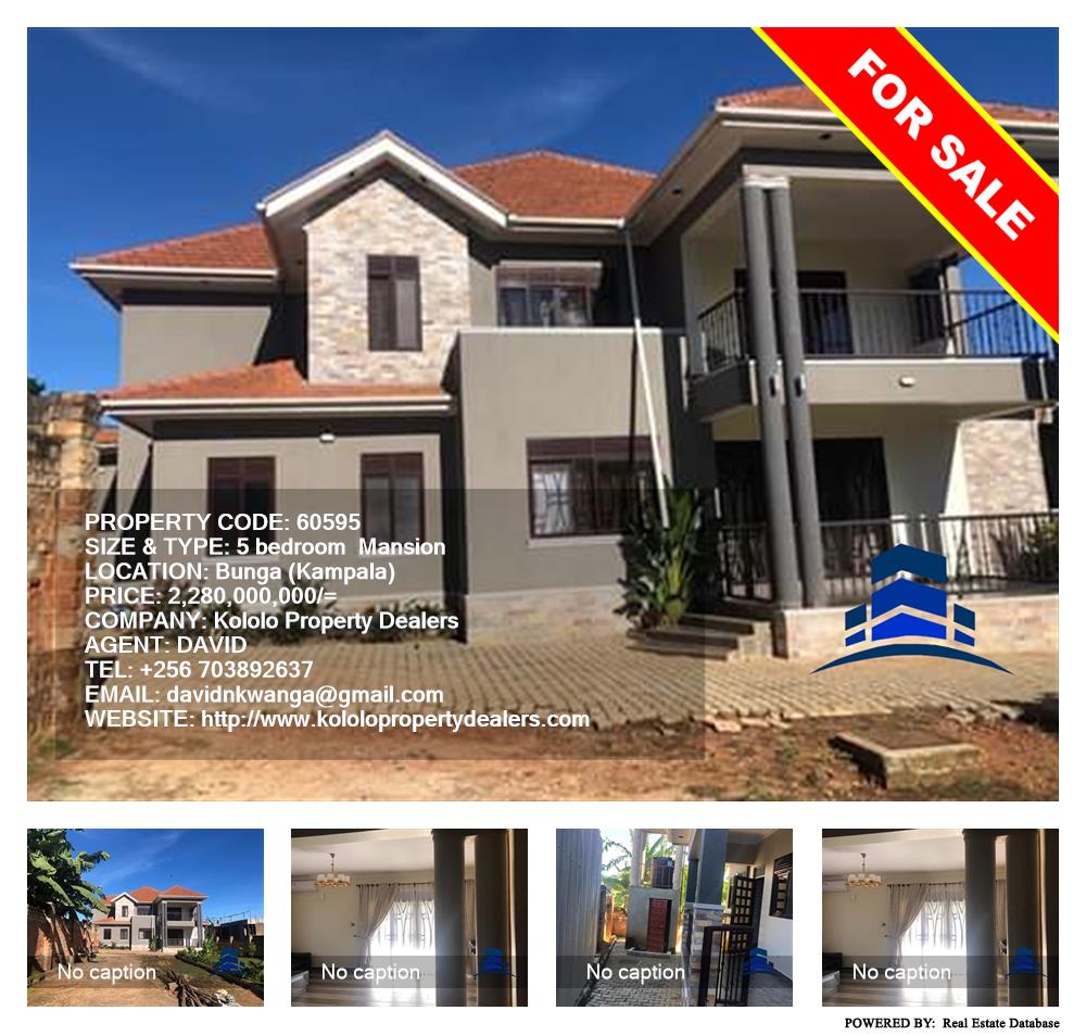 5 bedroom Mansion  for sale in Bbunga Kampala Uganda, code: 60595