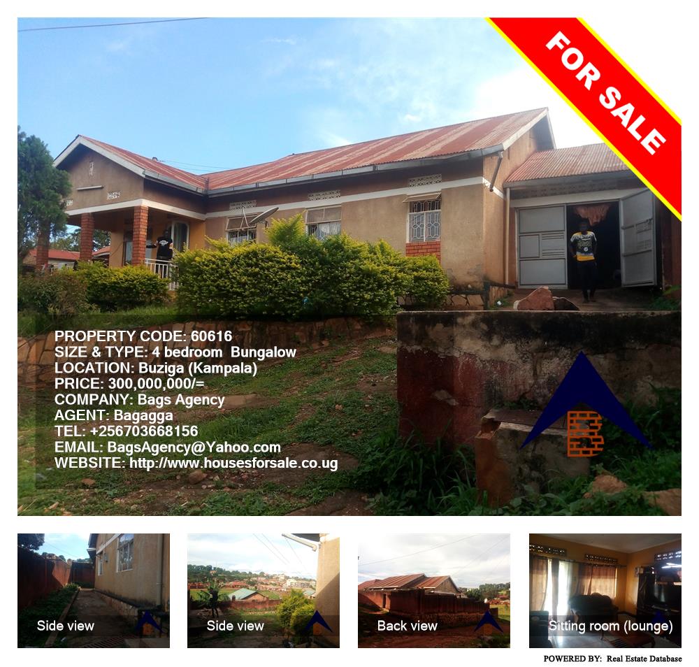 4 bedroom Bungalow  for sale in Buziga Kampala Uganda, code: 60616