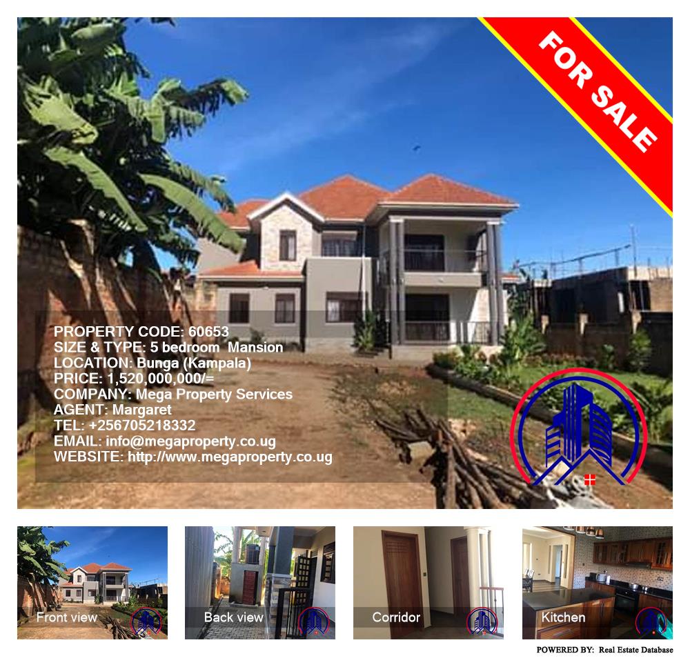 5 bedroom Mansion  for sale in Bbunga Kampala Uganda, code: 60653