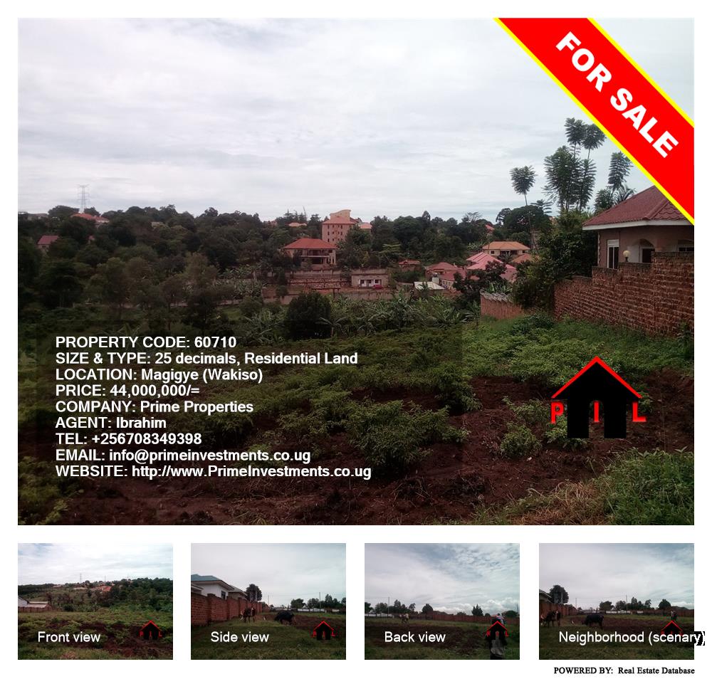 Residential Land  for sale in Magigye Wakiso Uganda, code: 60710