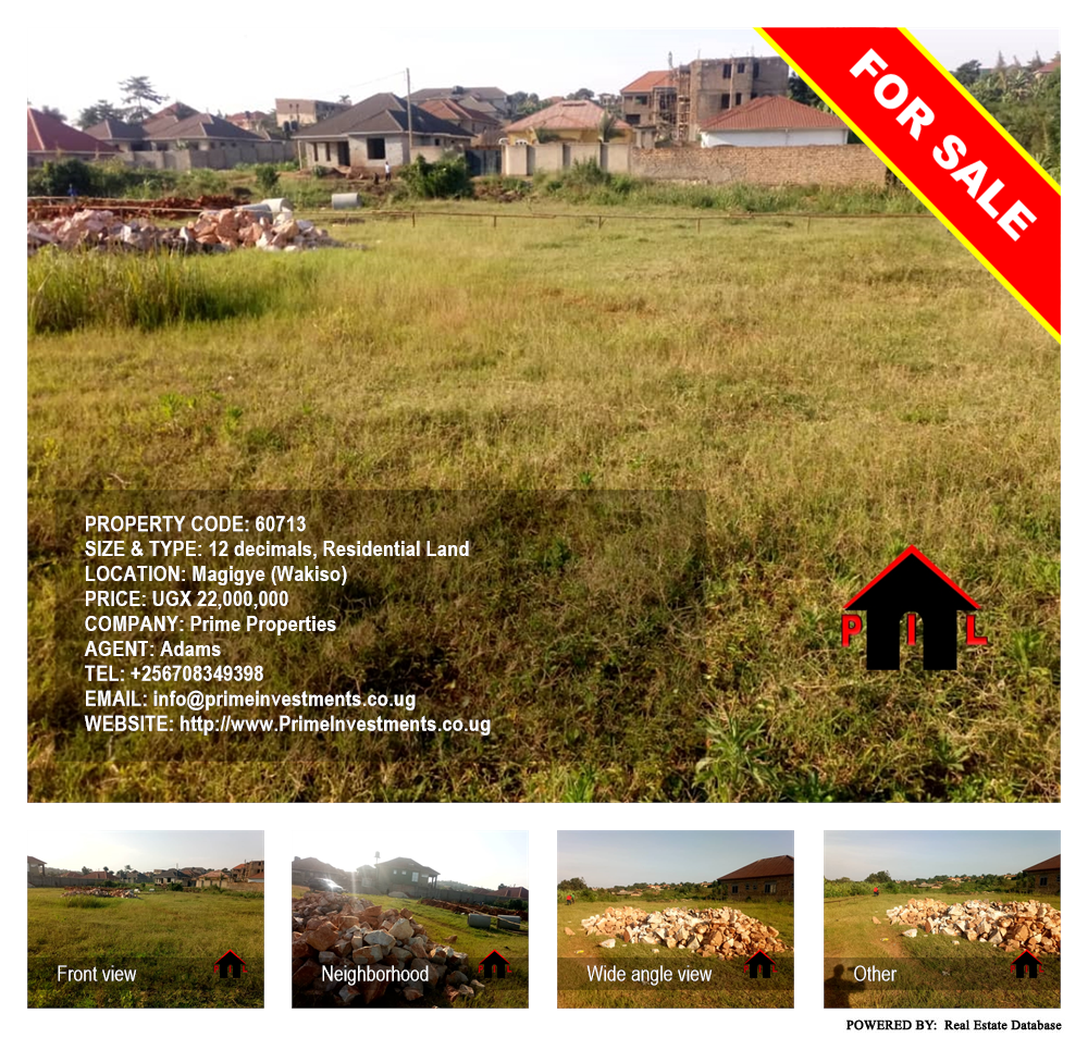 Residential Land  for sale in Magigye Wakiso Uganda, code: 60713