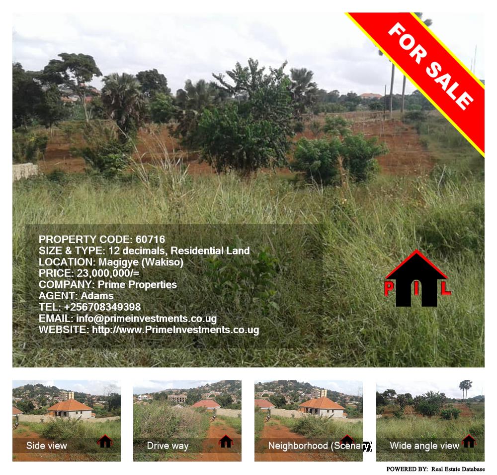Residential Land  for sale in Magigye Wakiso Uganda, code: 60716