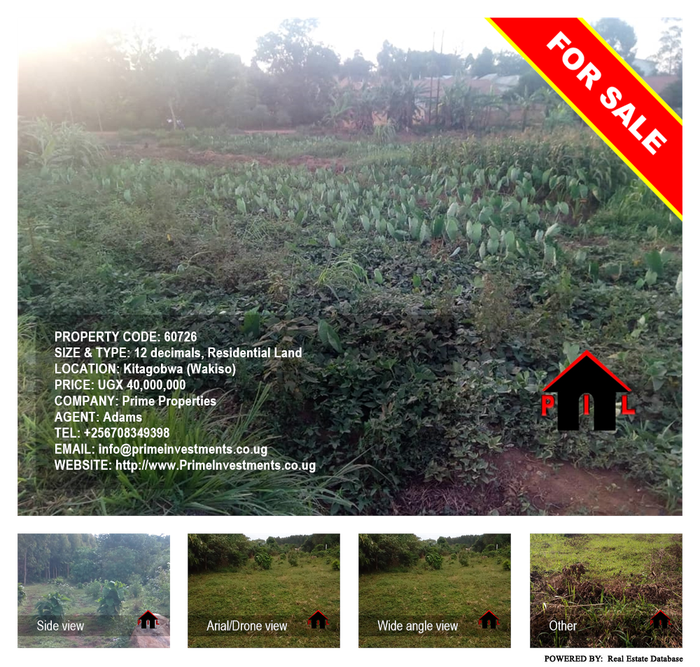 Residential Land  for sale in Kitagobwa Wakiso Uganda, code: 60726
