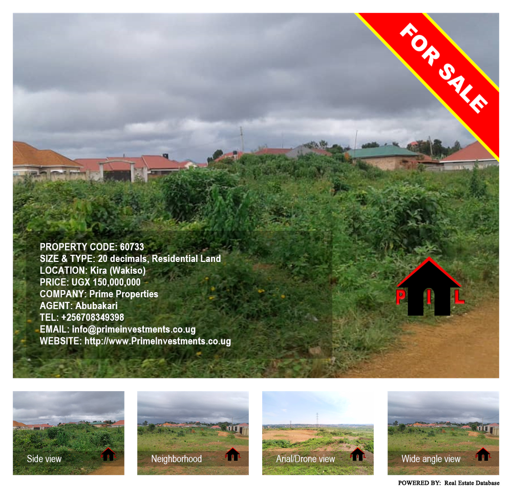 Residential Land  for sale in Kira Wakiso Uganda, code: 60733