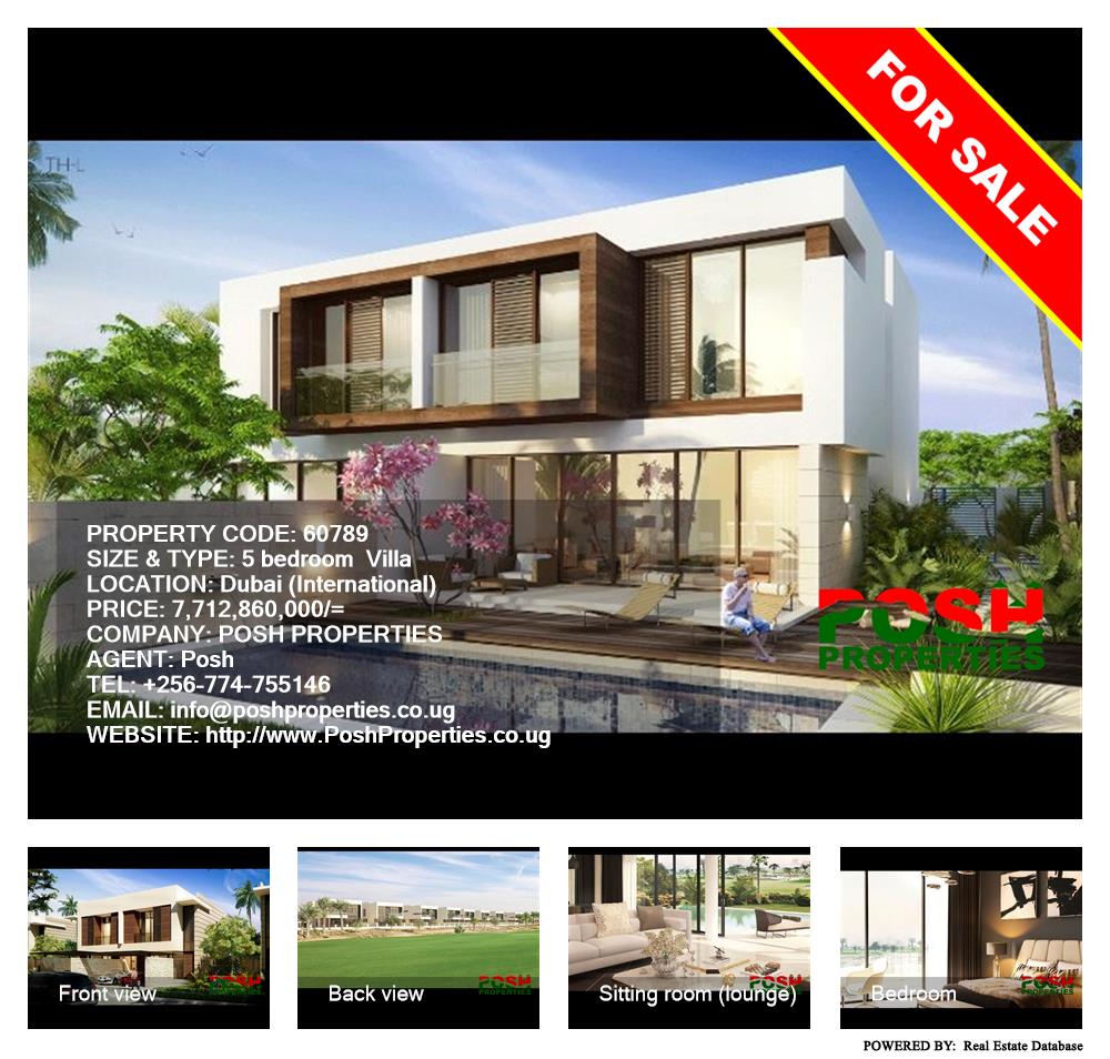 5 bedroom Villa  for sale in Dubai International Uganda, code: 60789