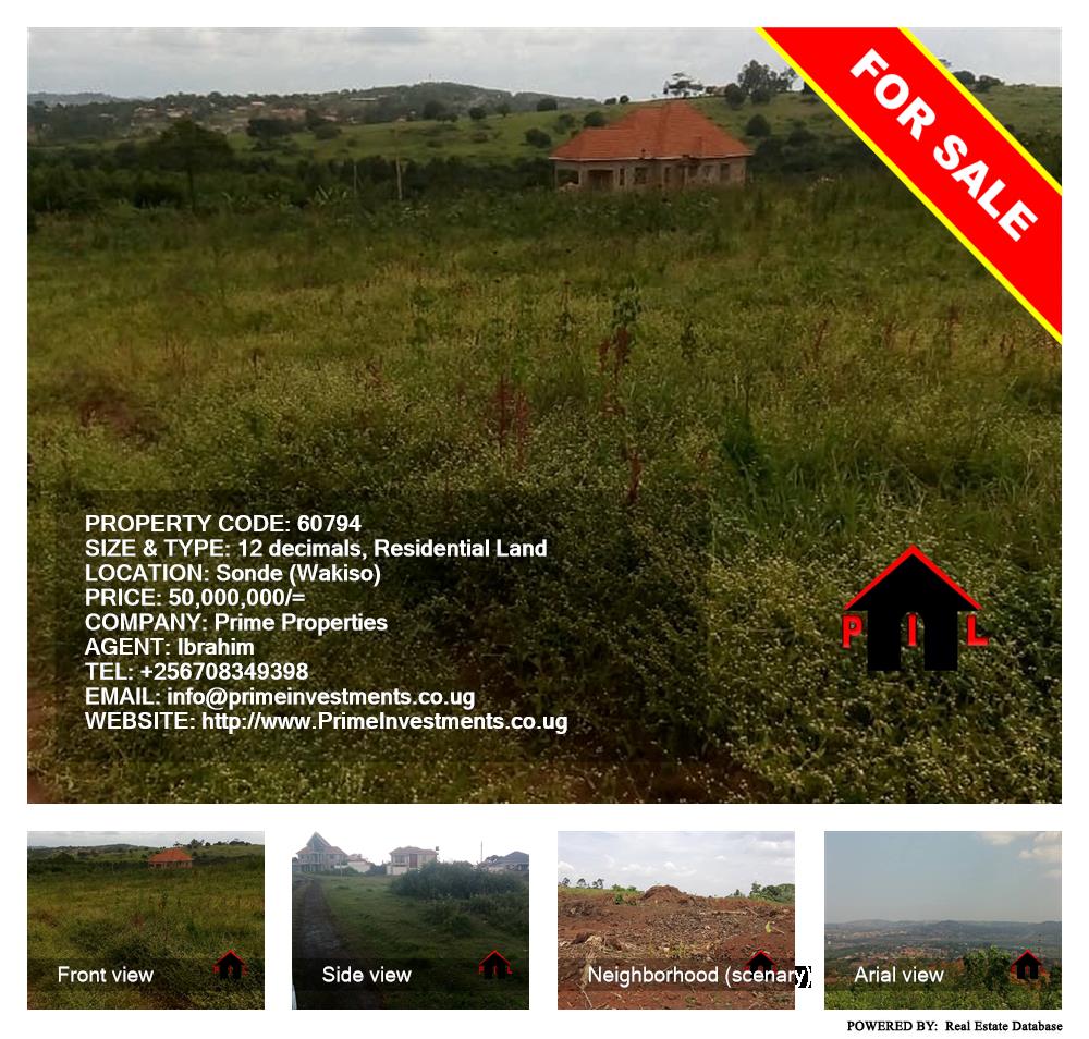 Residential Land  for sale in Sonde Wakiso Uganda, code: 60794