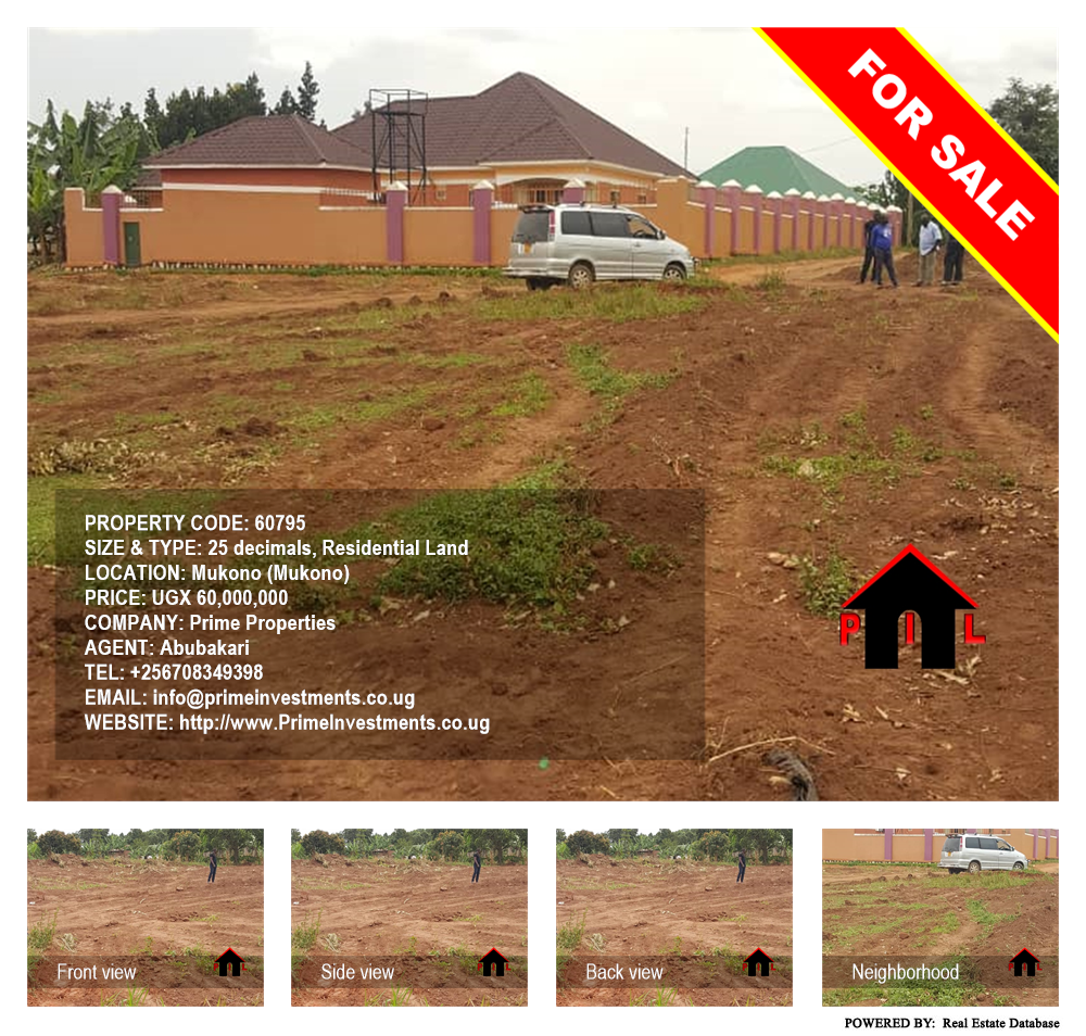 Residential Land  for sale in Mukono Mukono Uganda, code: 60795