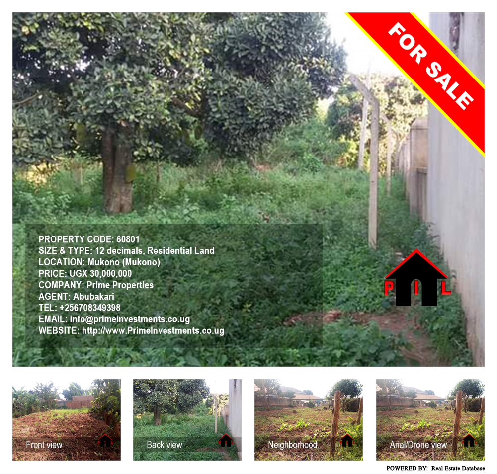 Residential Land  for sale in Mukono Mukono Uganda, code: 60801