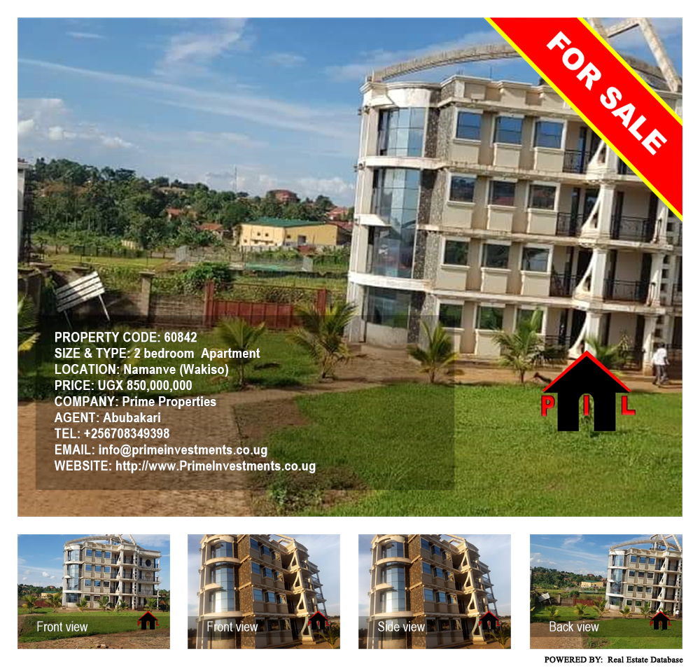 2 bedroom Apartment  for sale in Namanve Wakiso Uganda, code: 60842
