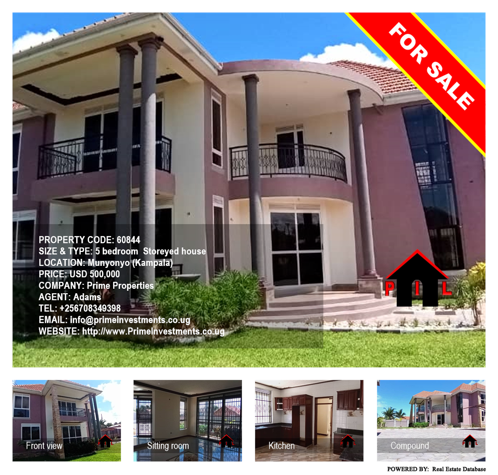 5 bedroom Storeyed house  for sale in Munyonyo Kampala Uganda, code: 60844