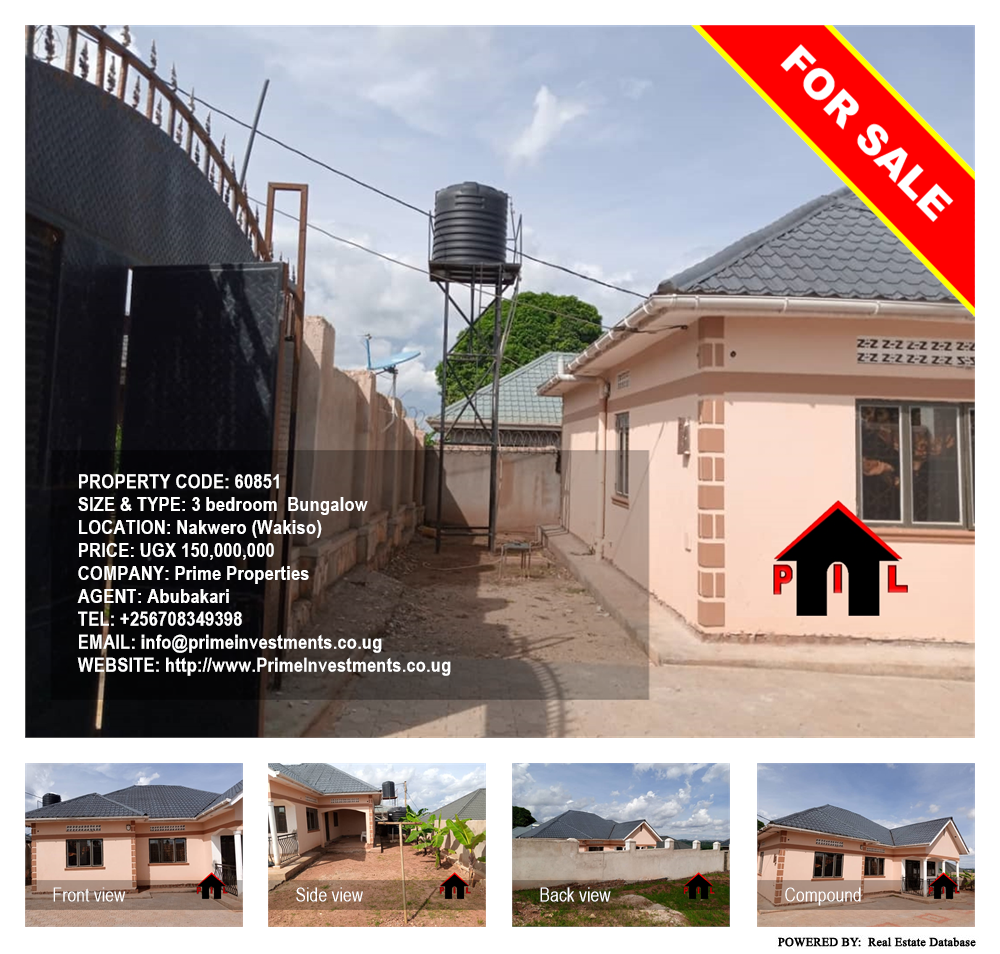 3 bedroom Bungalow  for sale in Nakweelo Wakiso Uganda, code: 60851
