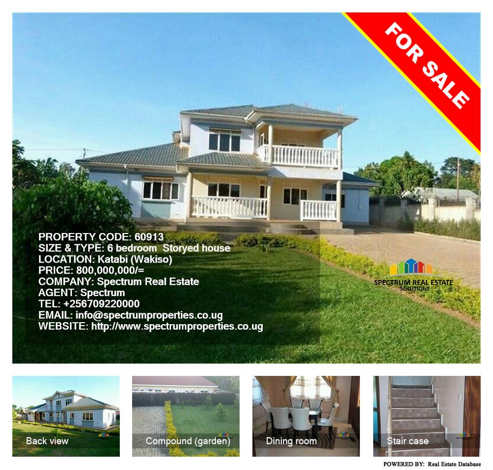 6 bedroom Storeyed house  for sale in Katabi Wakiso Uganda, code: 60913