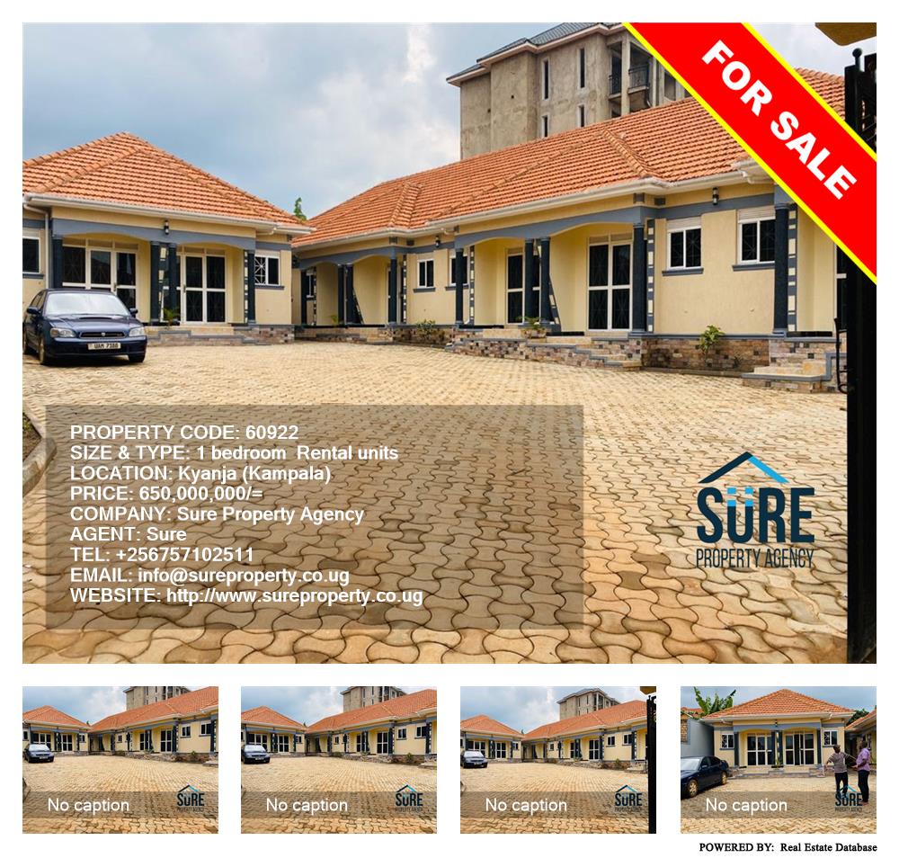 1 bedroom Rental units  for sale in Kyanja Kampala Uganda, code: 60922