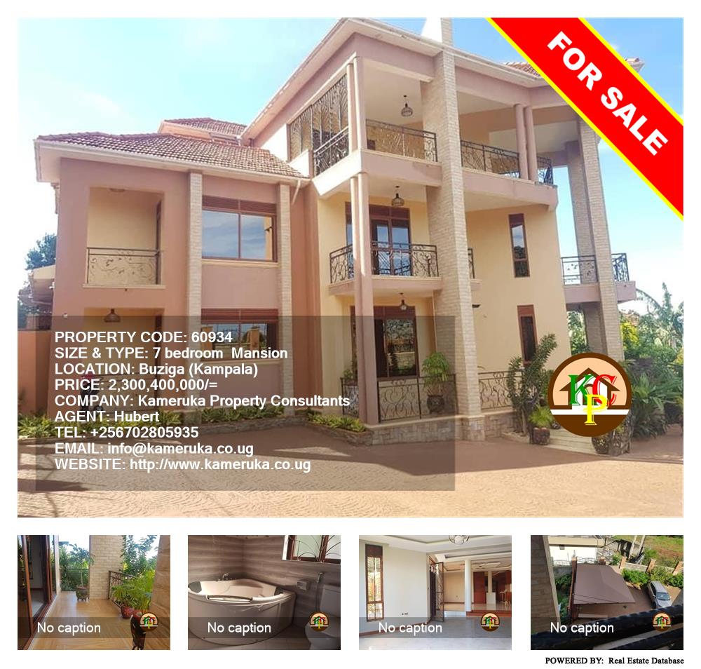 7 bedroom Mansion  for sale in Buziga Kampala Uganda, code: 60934