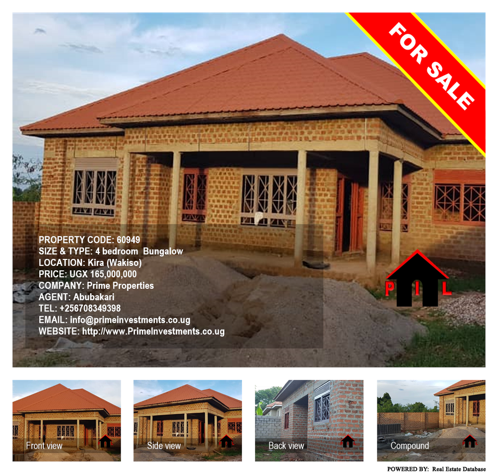 4 bedroom Bungalow  for sale in Kira Wakiso Uganda, code: 60949