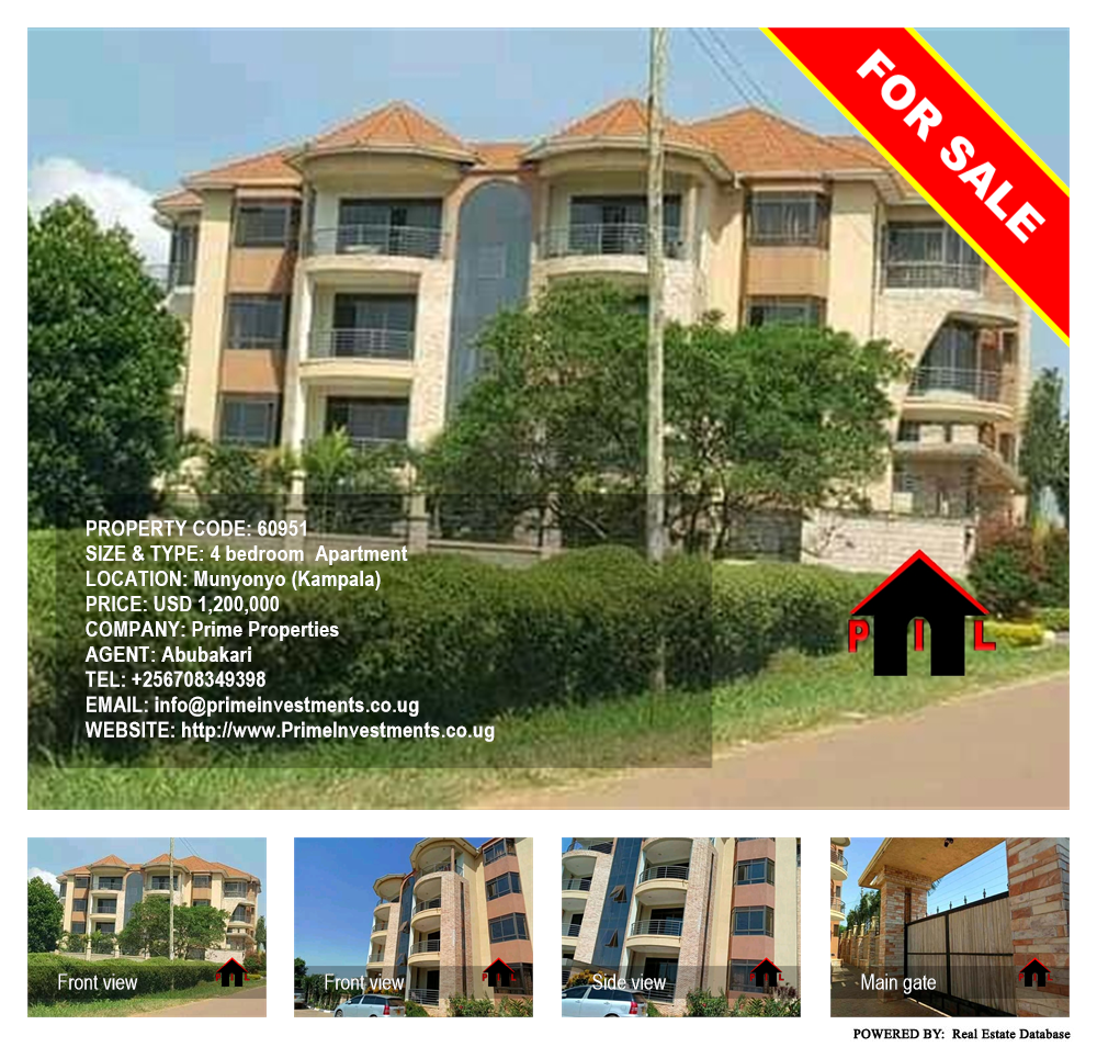4 bedroom Apartment  for sale in Munyonyo Kampala Uganda, code: 60951