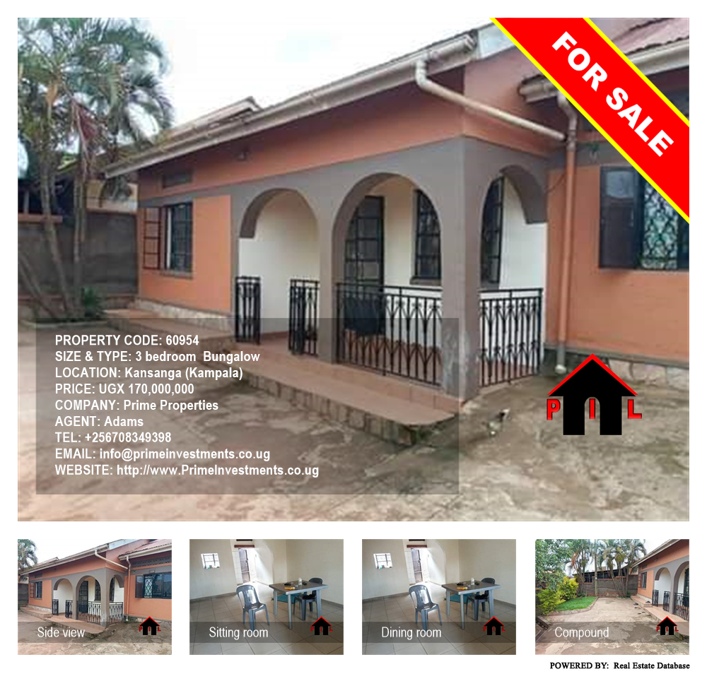 3 bedroom Bungalow  for sale in Kansanga Kampala Uganda, code: 60954