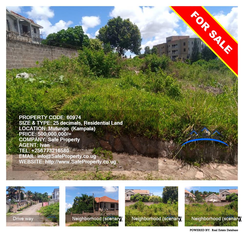 Residential Land  for sale in Mutungo Kampala Uganda, code: 60974