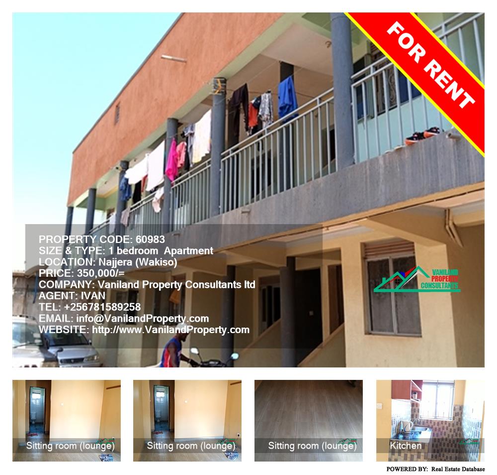 1 bedroom Apartment  for rent in Najjera Wakiso Uganda, code: 60983