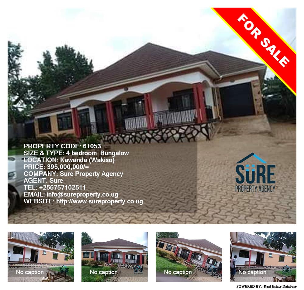 4 bedroom Bungalow  for sale in Kawanda Wakiso Uganda, code: 61053