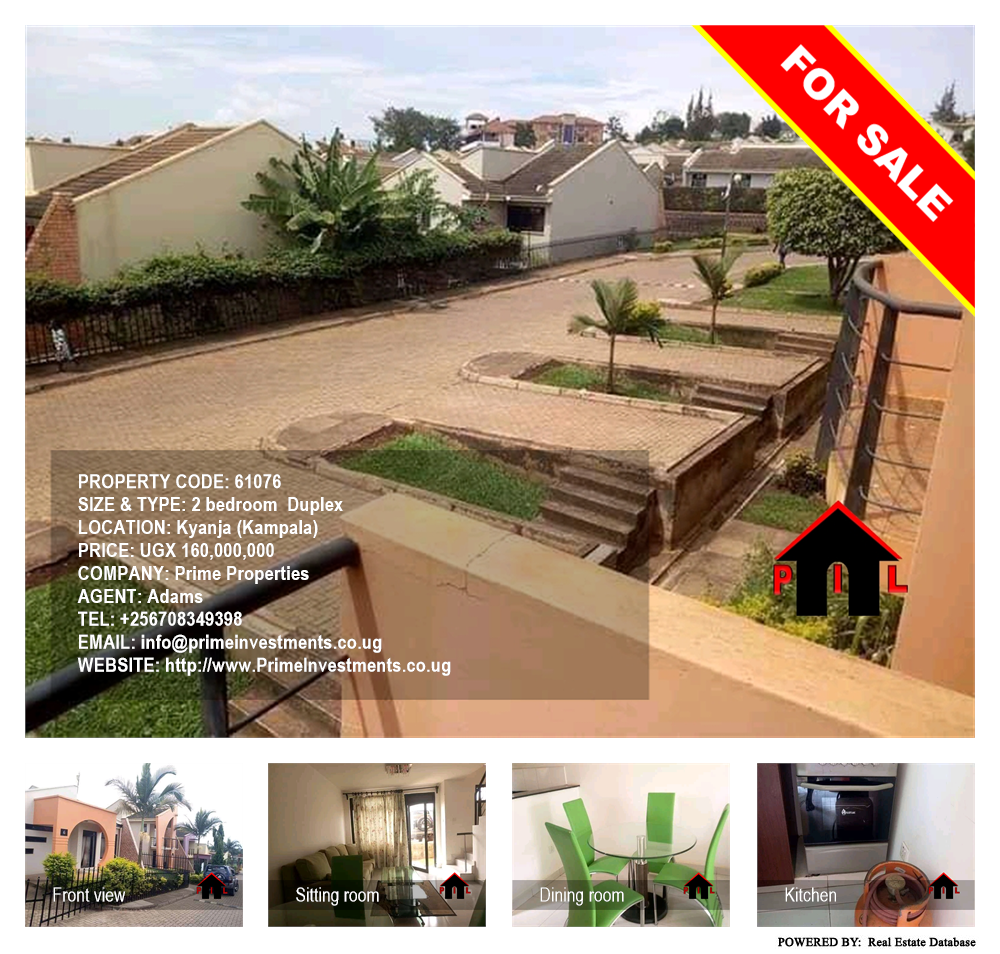 2 bedroom Duplex  for sale in Kyanja Kampala Uganda, code: 61076