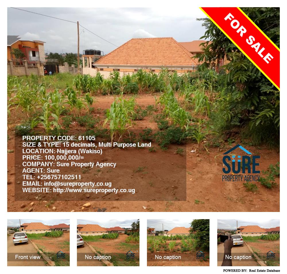 Multipurpose Land  for sale in Najjera Wakiso Uganda, code: 61105